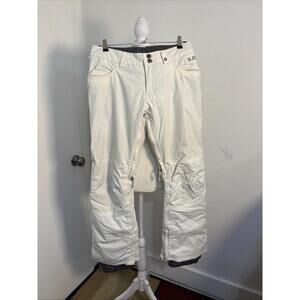 Burton Dryride Medium Ivory Cargo Snow Pants Ski Snowboard Winter Sports Small